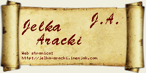 Jelka Aracki vizit kartica